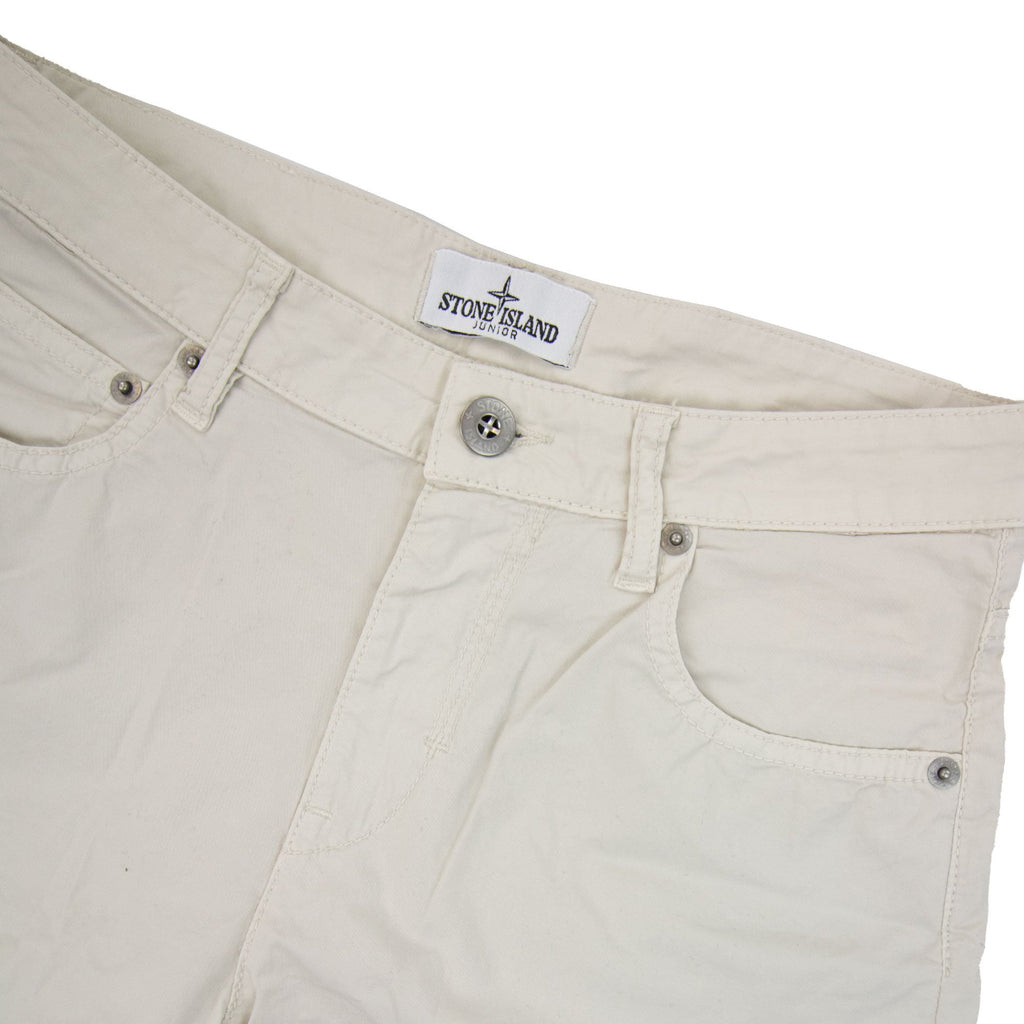 Stone Island Junior L0211 Stretch Cotton Shorts Beige V0003