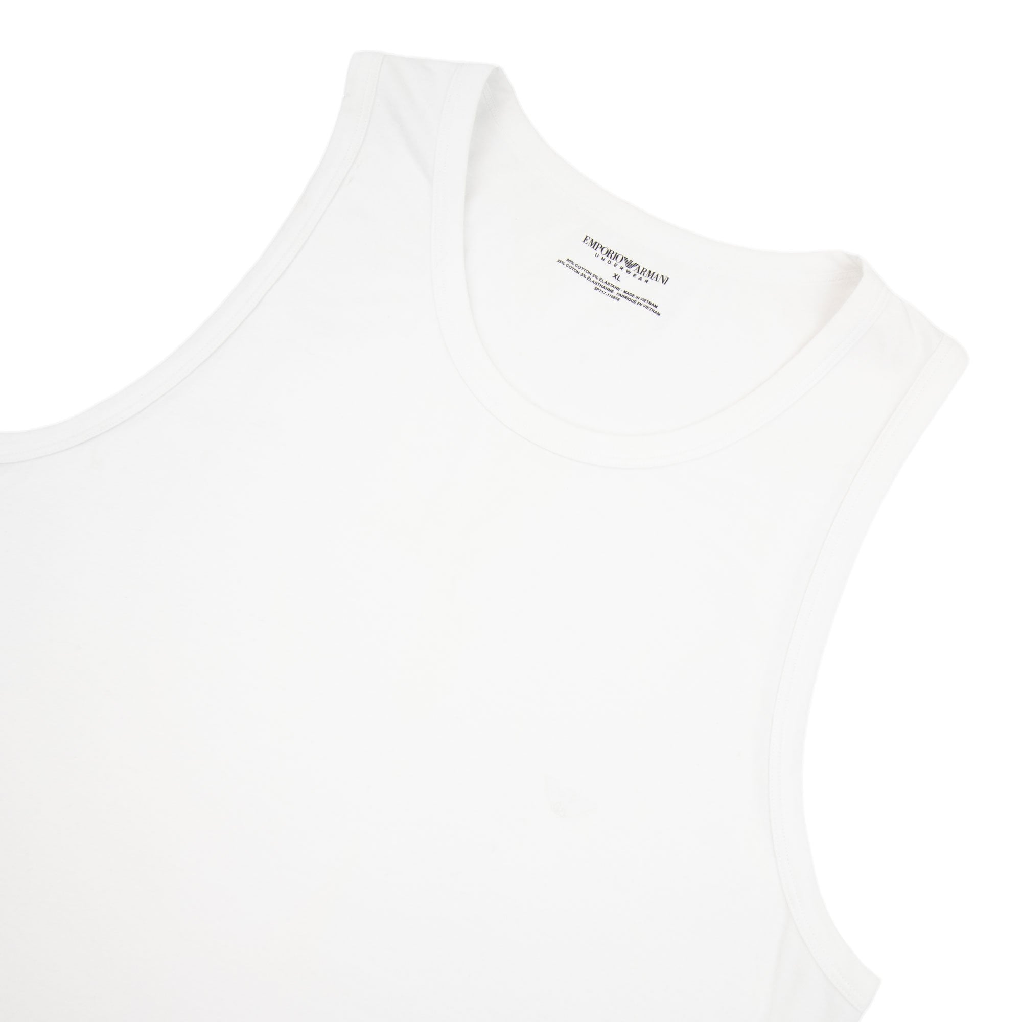 Emporio Armani Ga Back Eagle Logo Tank Top White