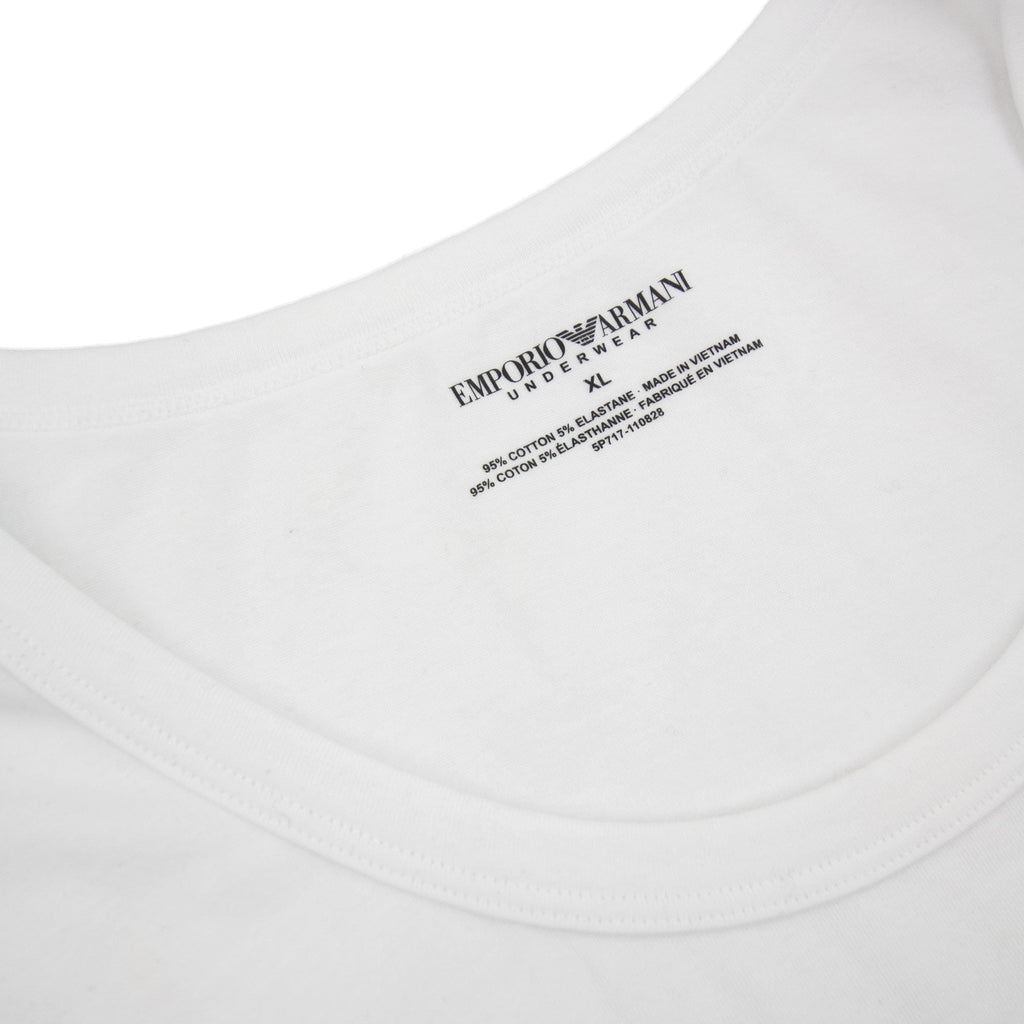 Emporio Armani Ga Back Eagle Logo Tank Top White