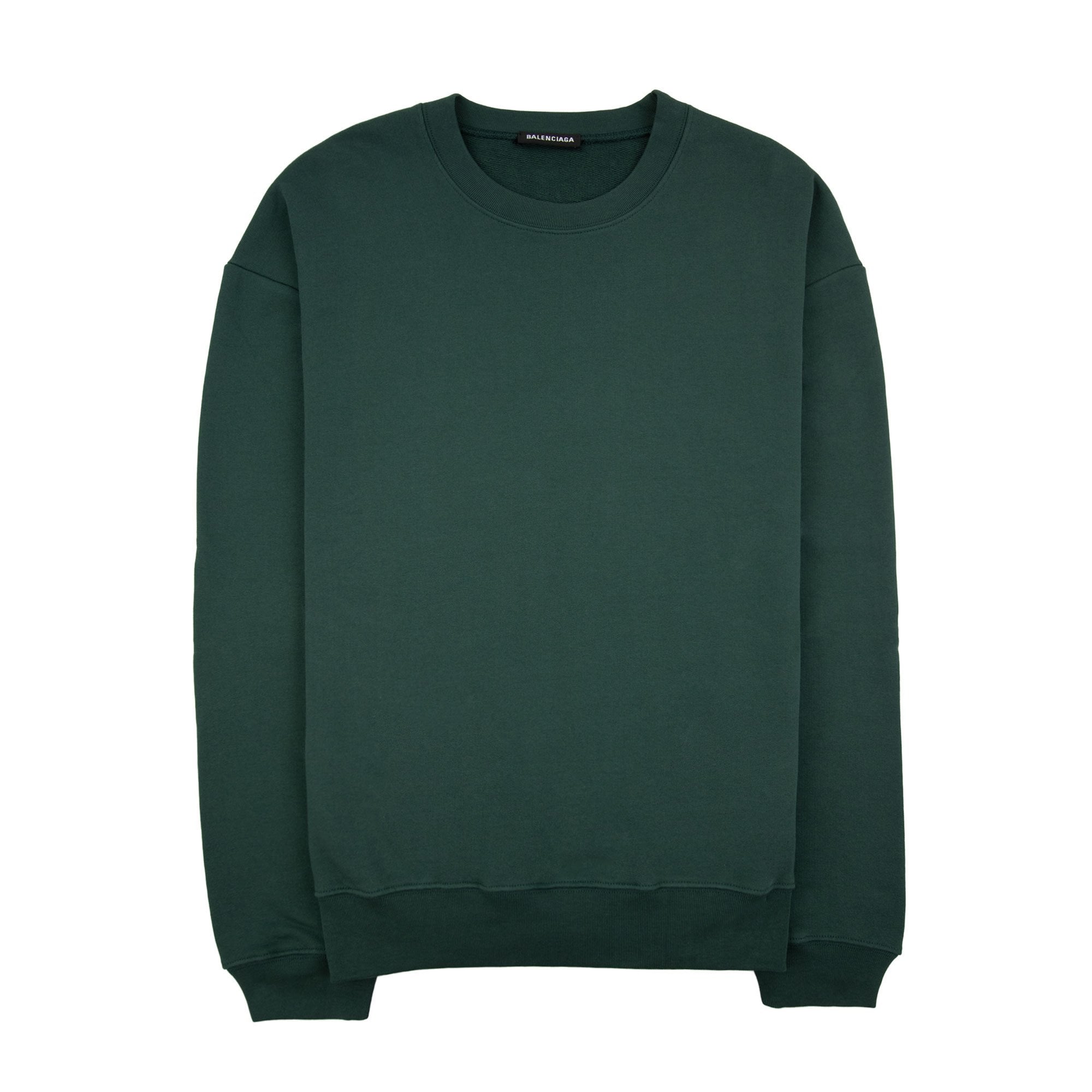 Balenciaga Block Logo Crewneck Sweatshirt Green 3230