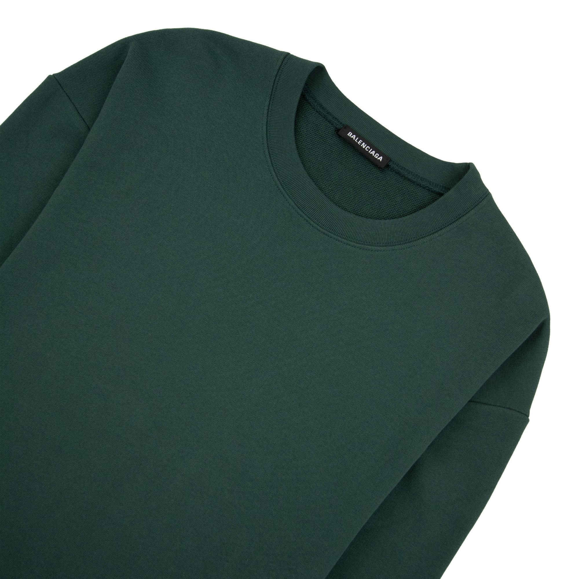 Balenciaga Block Logo Crewneck Sweatshirt Green 3230