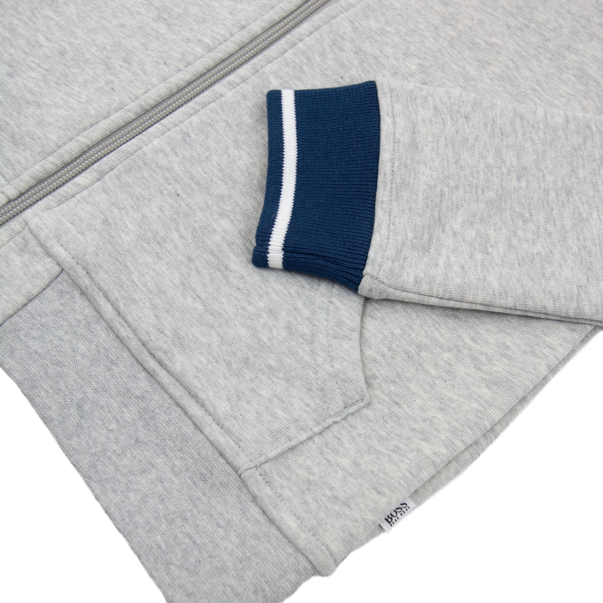 Hugo Boss Kids Fleece Hoody Turquoise/Light Grey