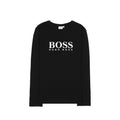 Hugo Boss Kids Rubber Logo L/s T Shirt Black