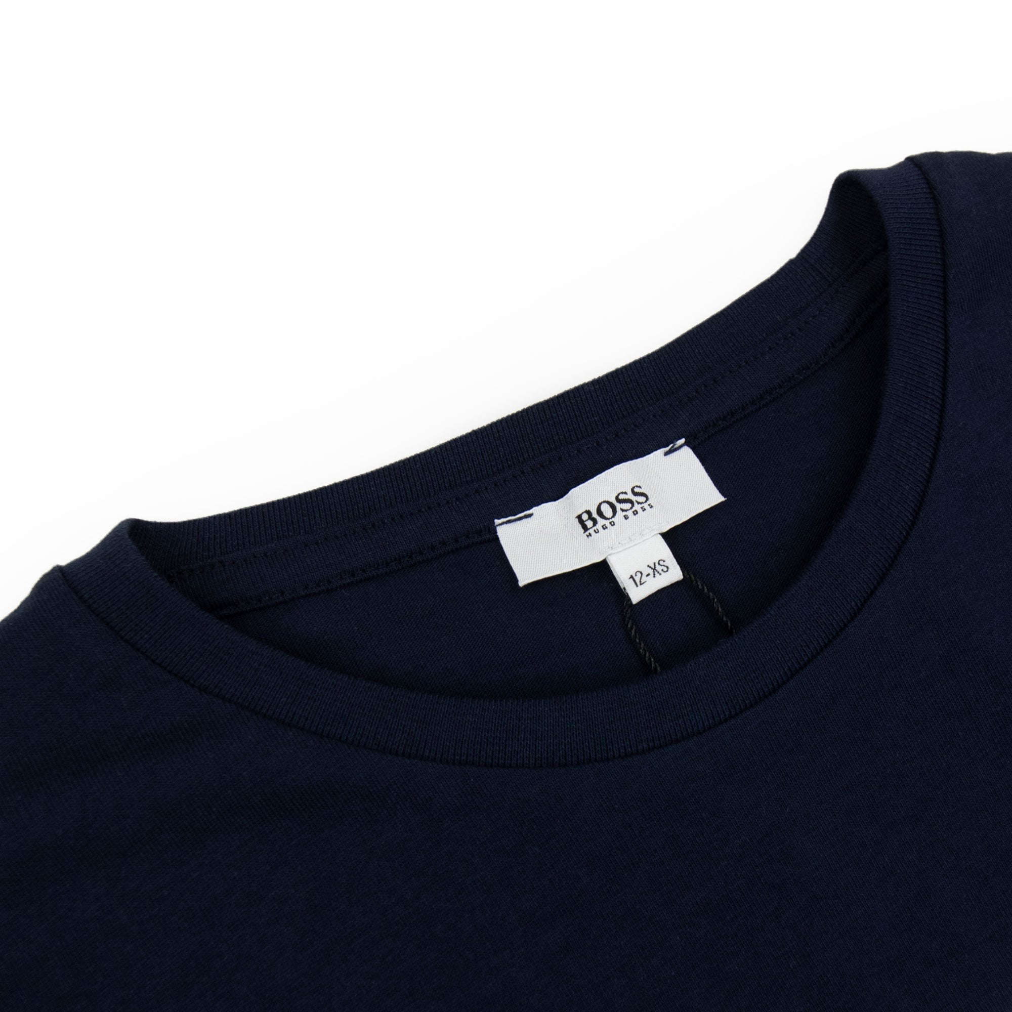 Hugo Boss Kids Printed Logo L/s T Shirt Navy