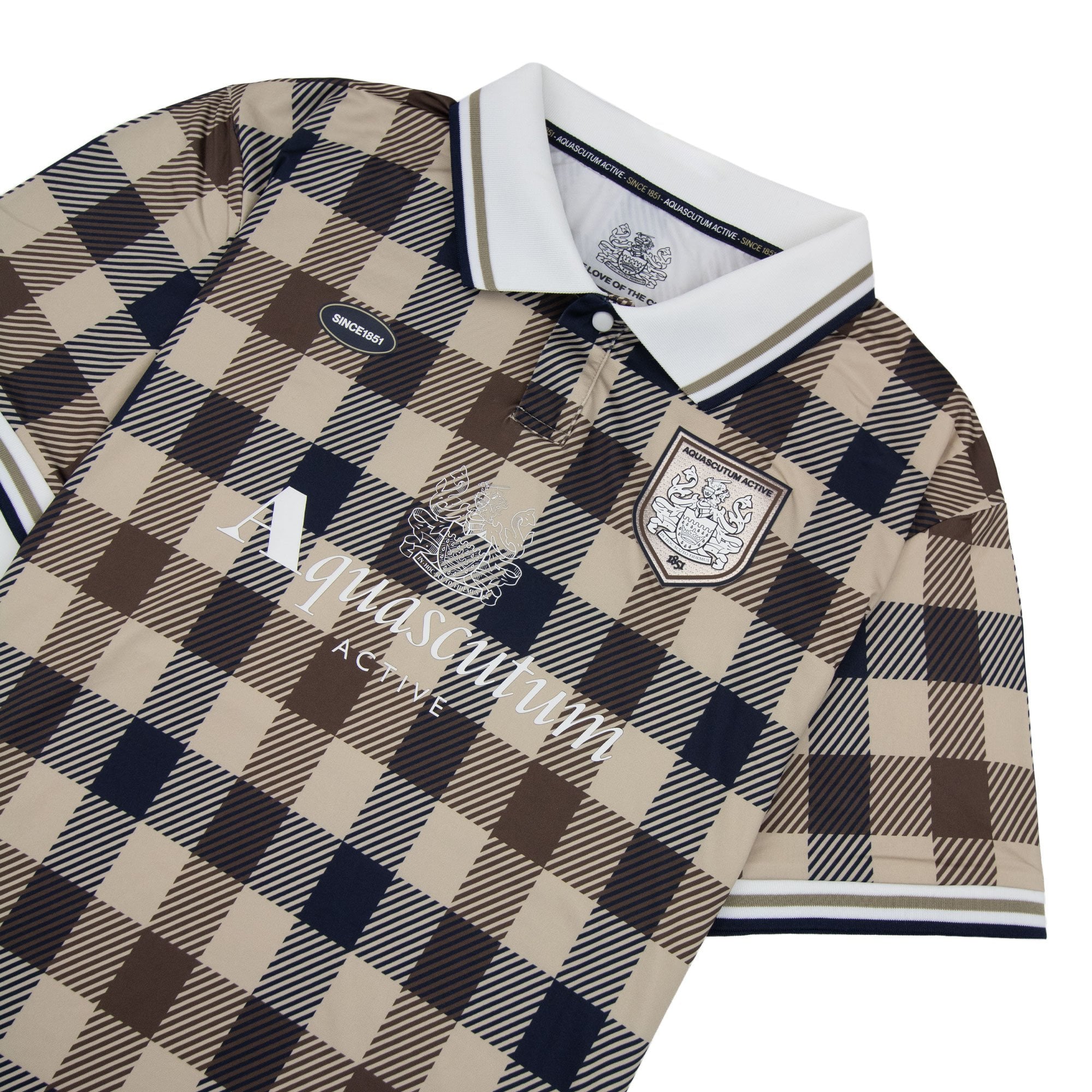Aquascutum Since 1851 Football Shirt Macro Check 30