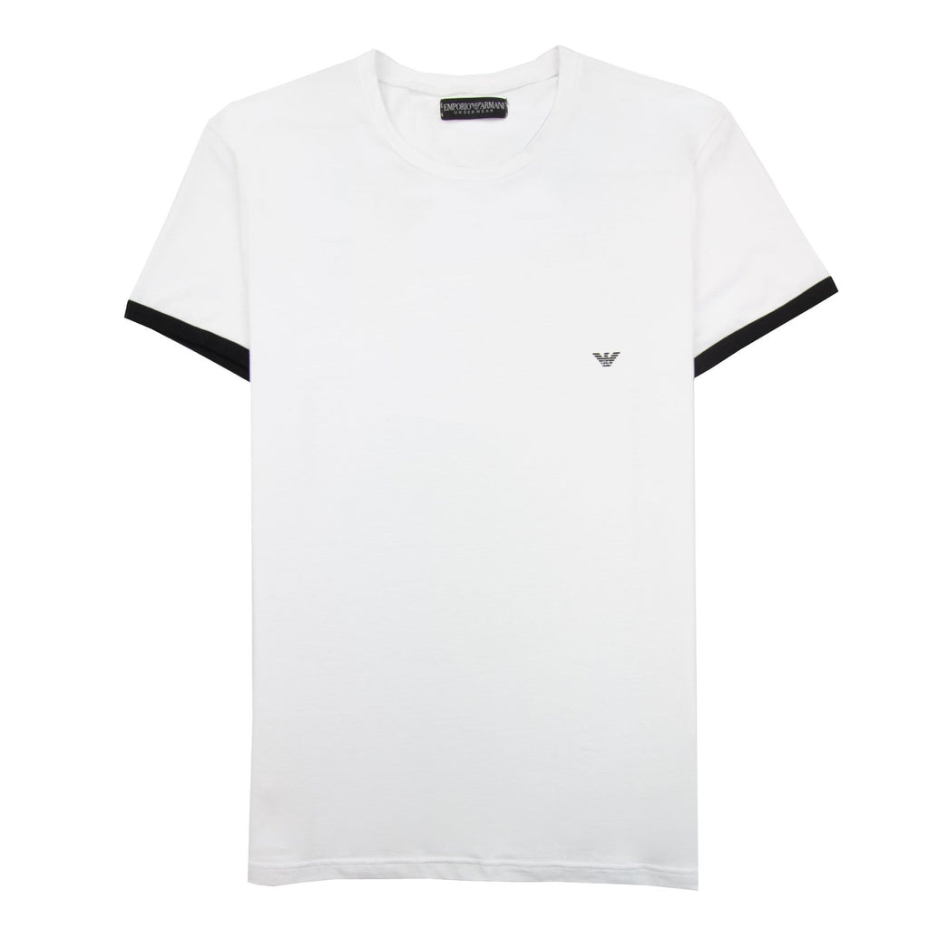 Emporio Armani Camo Eagle Ea Tee White/black