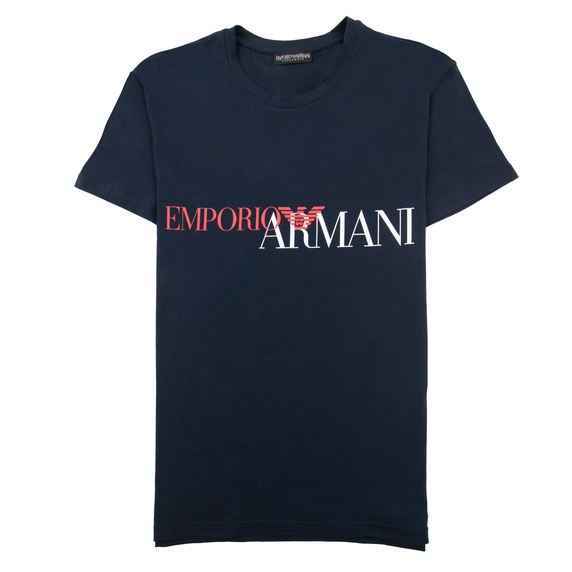 Emporio Armani Logo Stretch Underwear T Shirt Marine