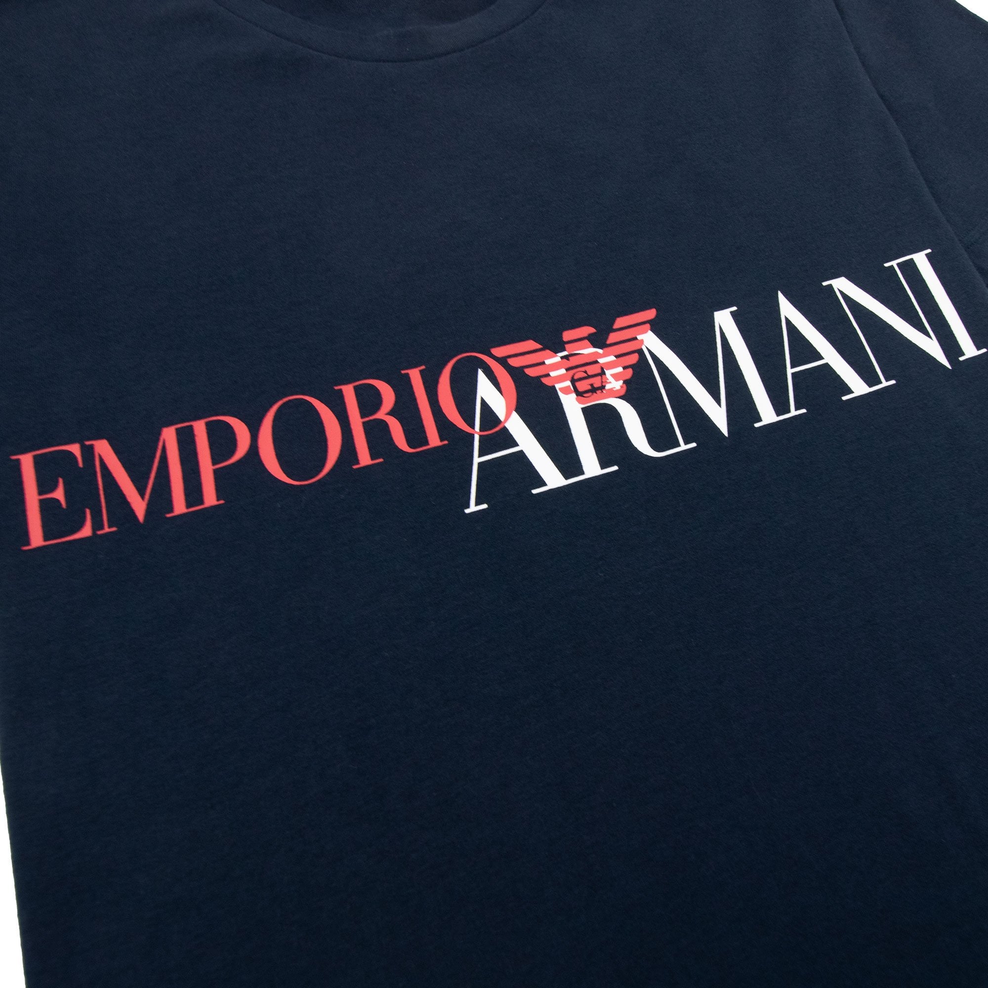 Emporio Armani Logo Stretch Underwear T Shirt Marine
