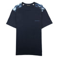 Emporio Armani Camouflage Print Logo T Shirt Navy Blue