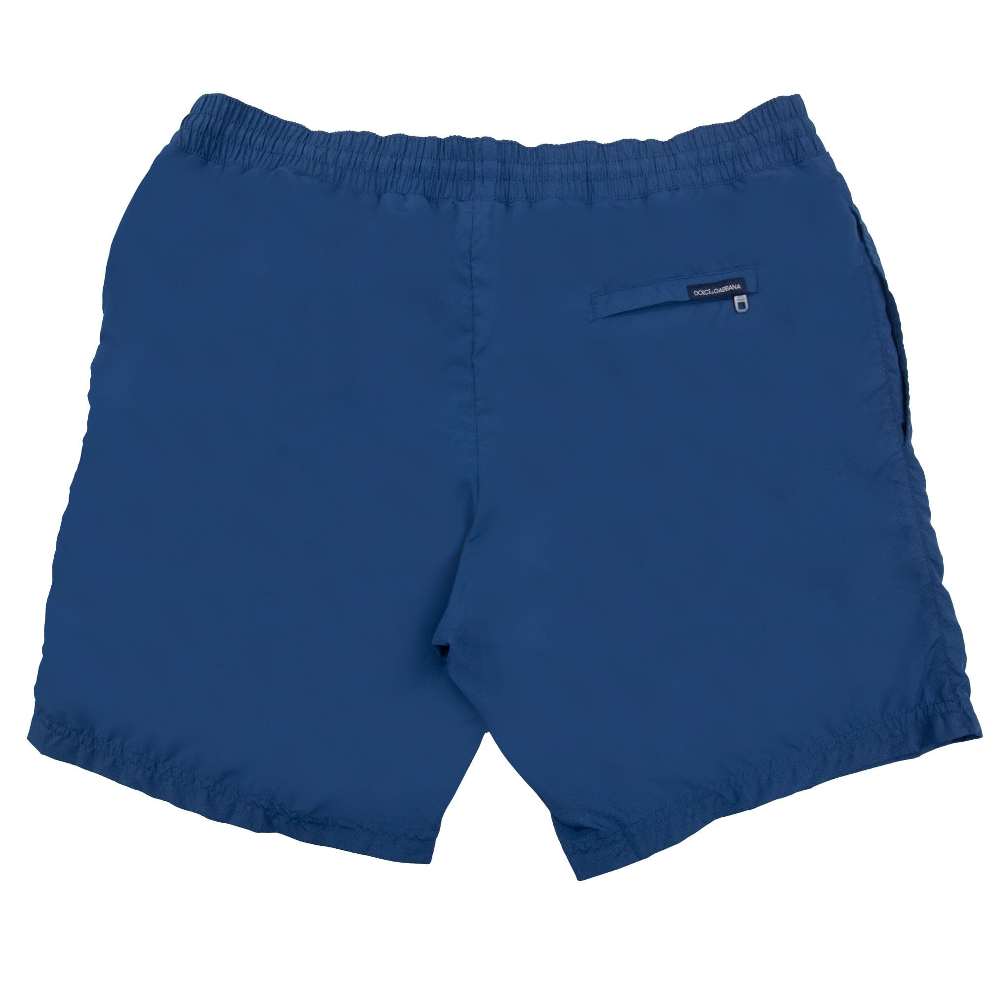 Dolce & Gabbana Crown Logo Mid Nylon Swim Shorts Blue