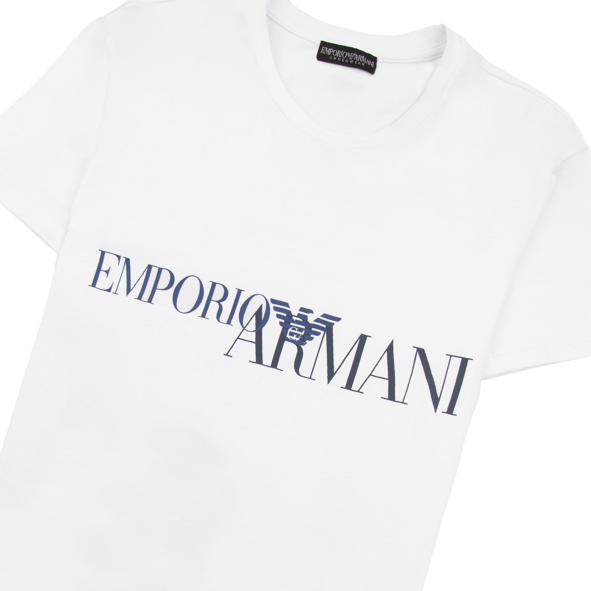 Emporio Armani Logo Stretch Underwear T Shirt White