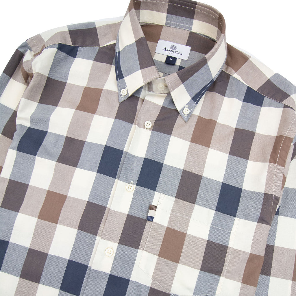 Aquascutum Active Macro Check Shirt Macro Check 30
