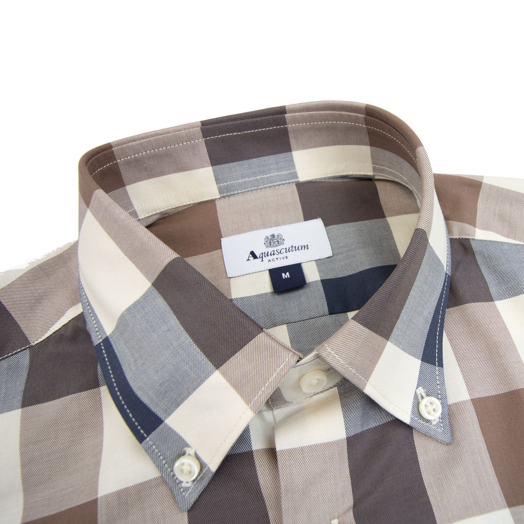 Aquascutum Active Macro Check Shirt Macro Check 30