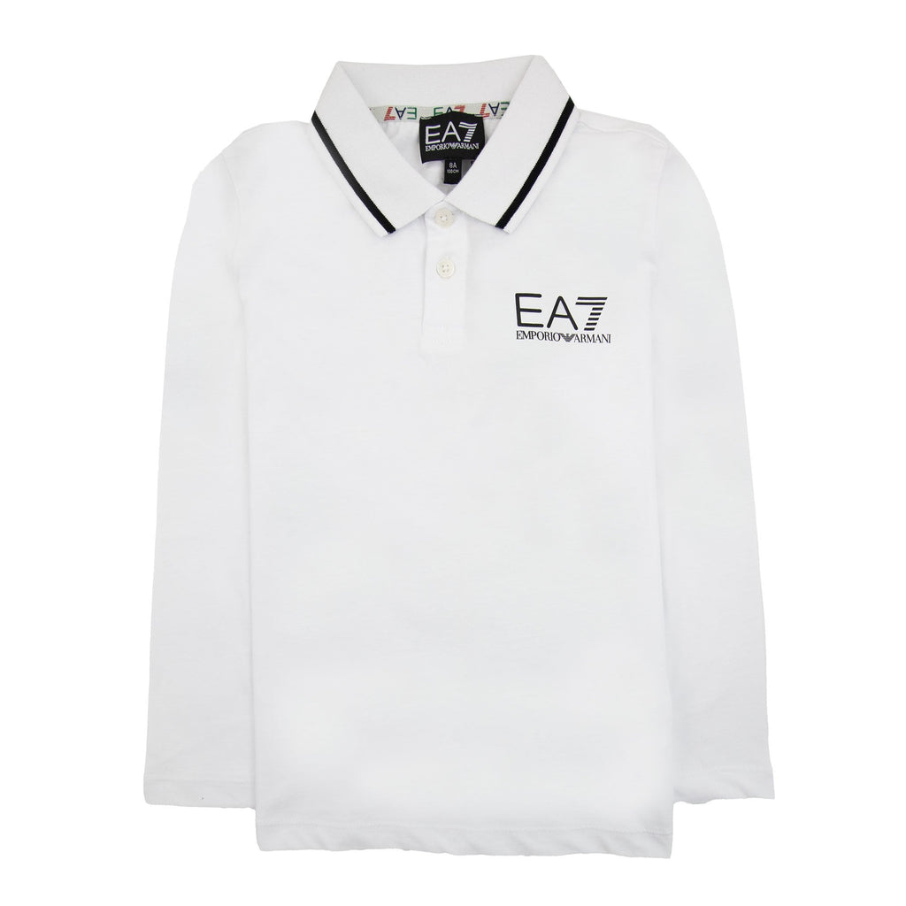Ea7 L/s Polo White