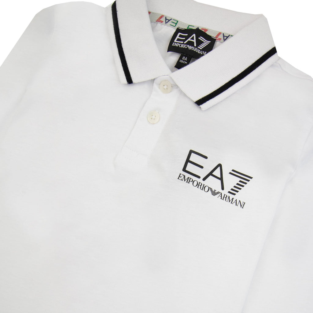 Ea7 L/s Polo White