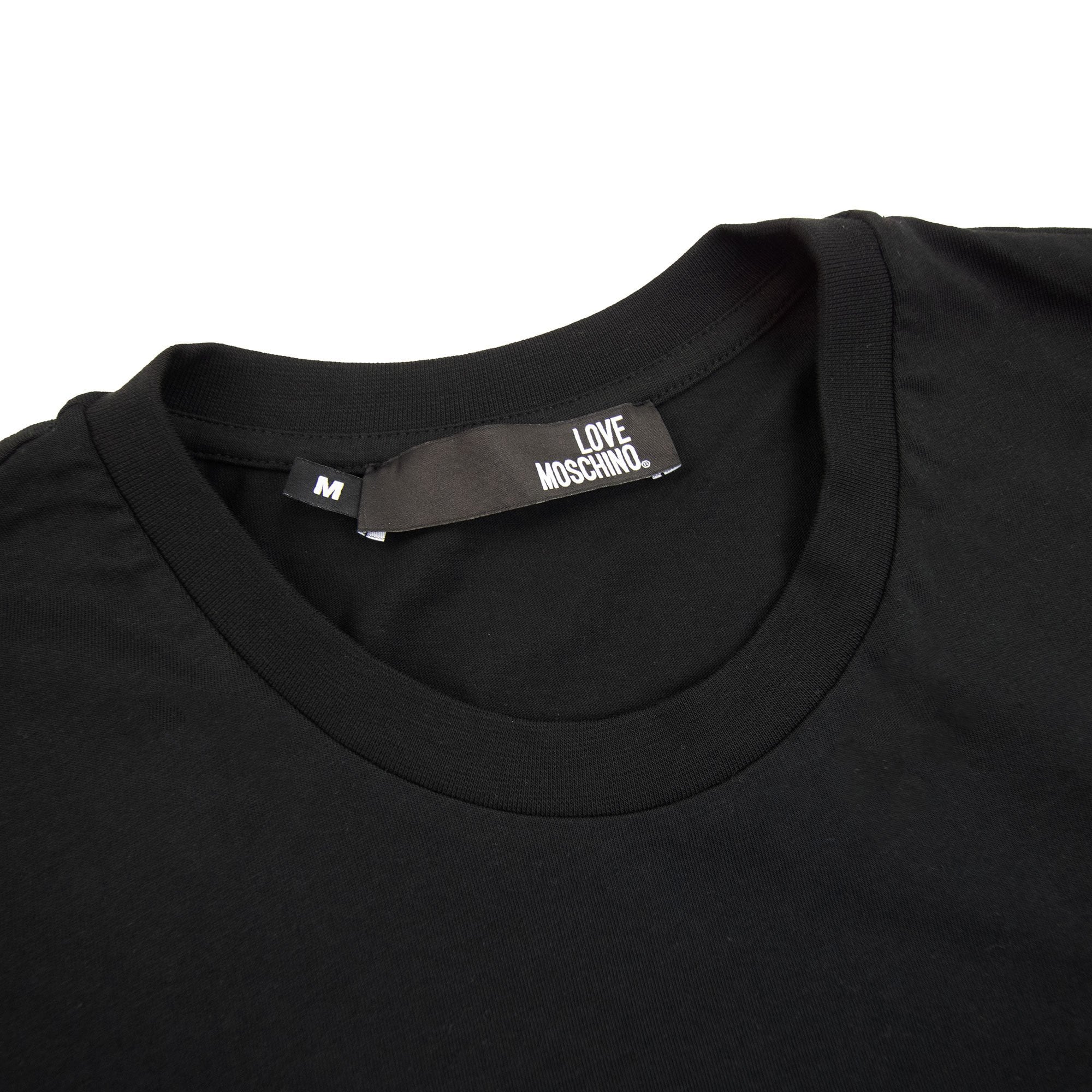 Love Moschino Authentic 3d Print T Shirt Black MX1