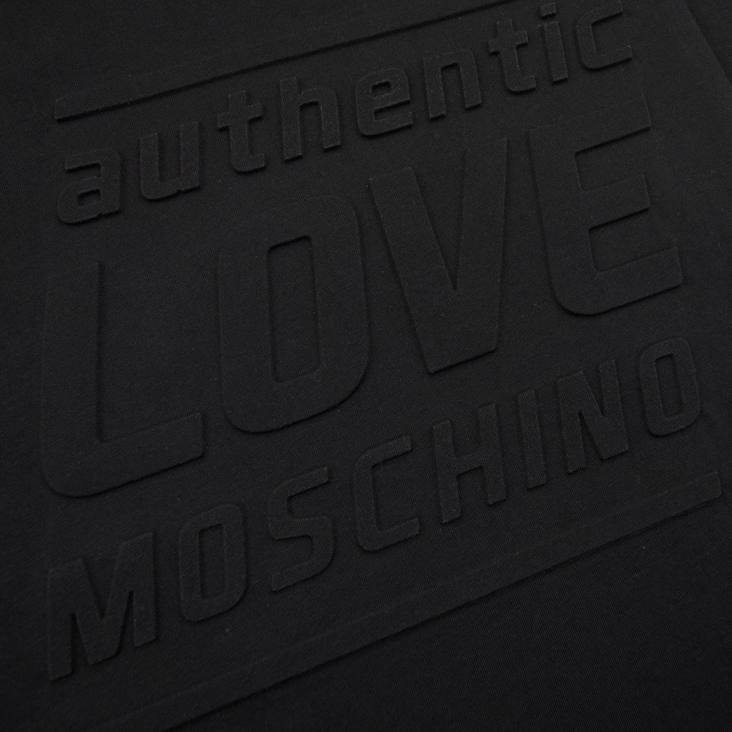 Love Moschino Authentic 3d Print T Shirt Black MX1