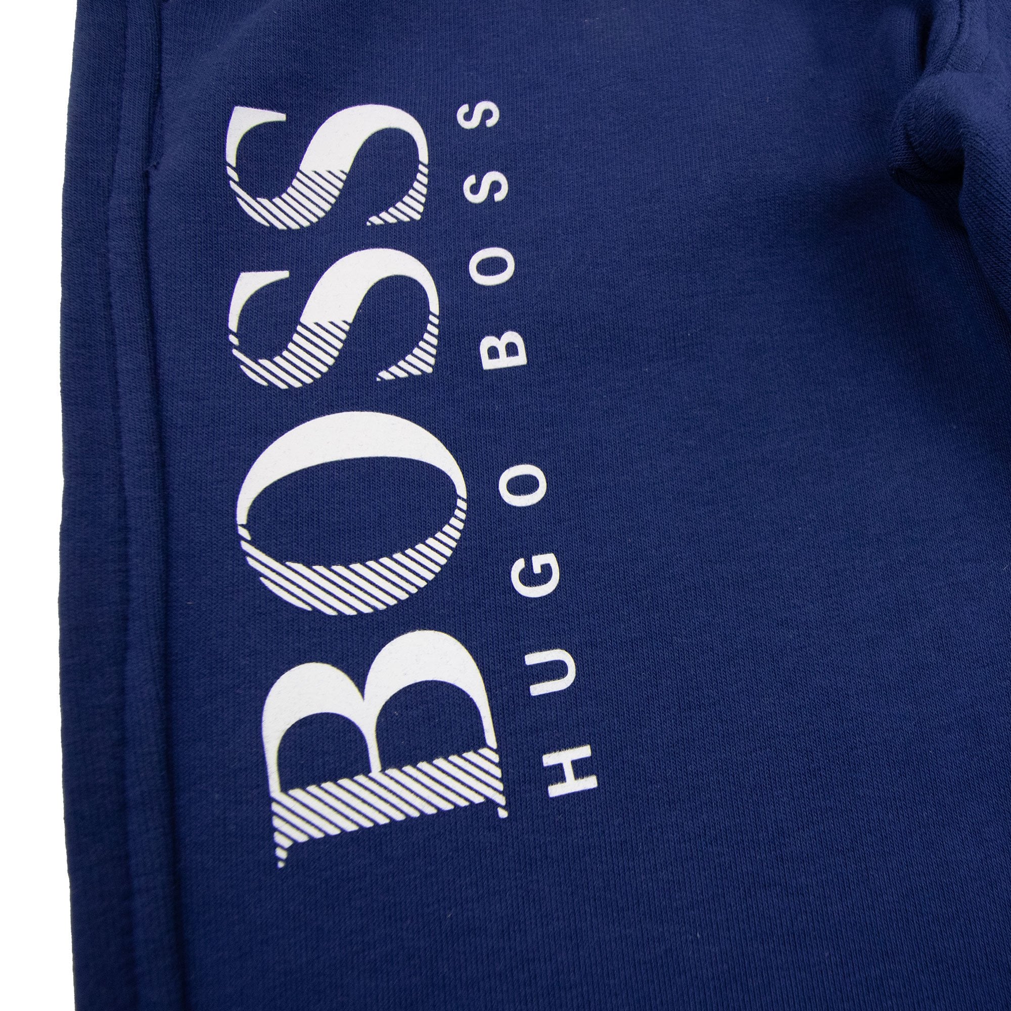 Hugo Boss Kids Fleece Bottoms Leg Sign Electric Blue/grey APR4