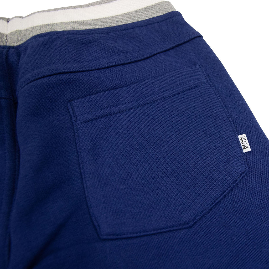 Hugo Boss Kids Fleece Bottoms Leg Sign Electric Blue/grey APR4