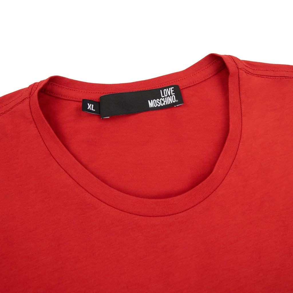 Love Moschino Love&peace Logo T Shirt Red