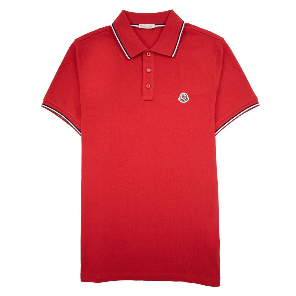 Moncler Maglia Polo Manica Corta Red 455