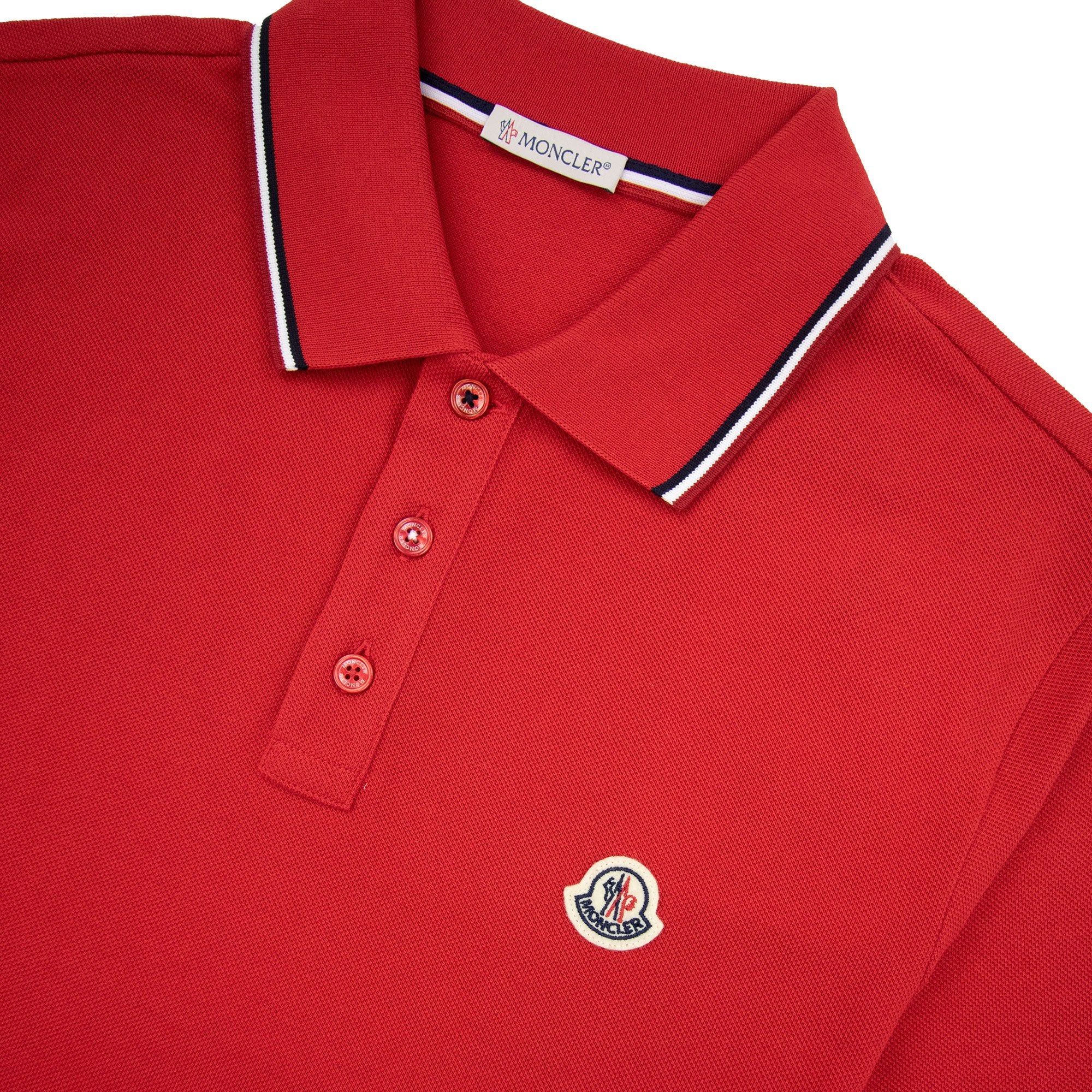 Moncler Maglia Polo Manica Corta Red 455