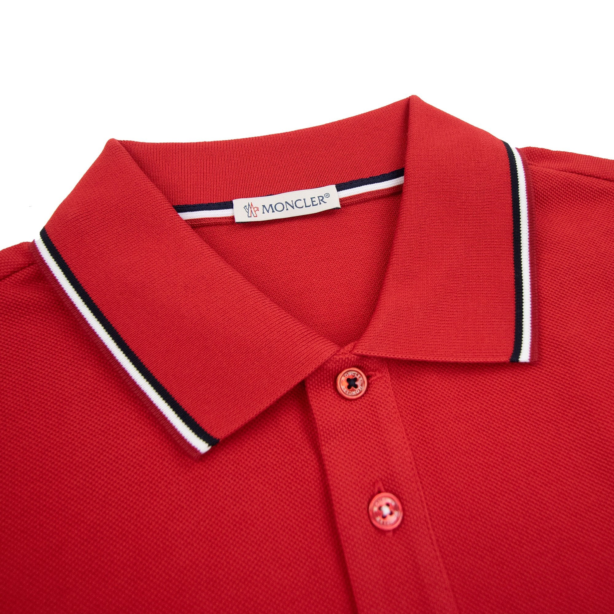 Moncler Maglia Polo Manica Corta Red 455