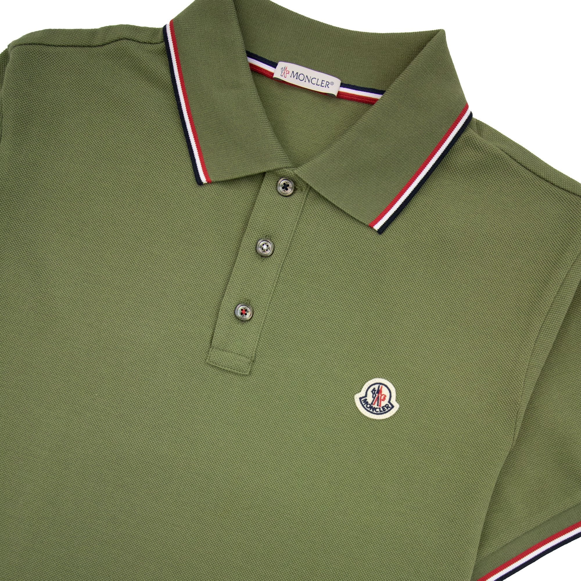 Moncler Maglia Polo Manica Corta Green 816