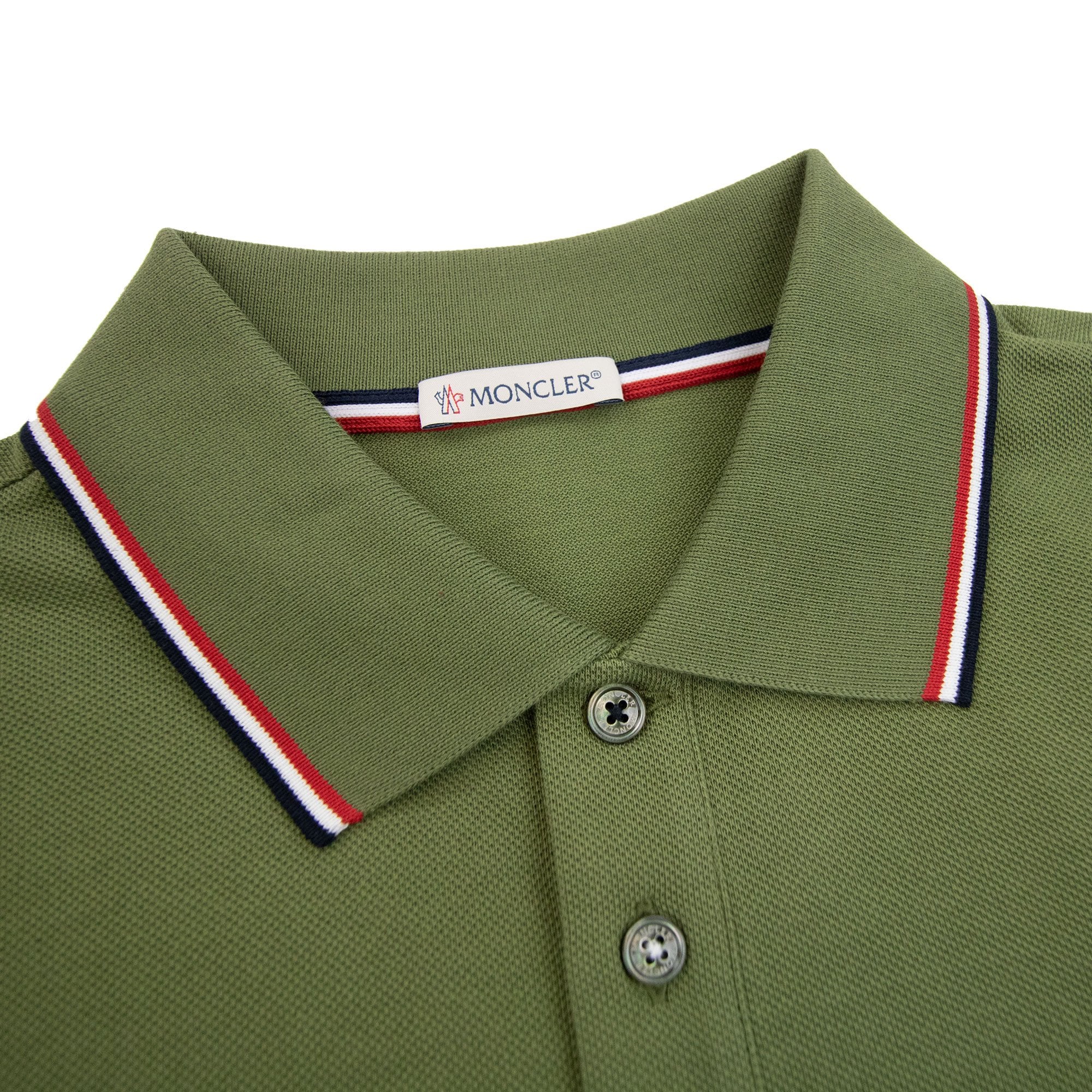 Moncler Maglia Polo Manica Corta Green 816