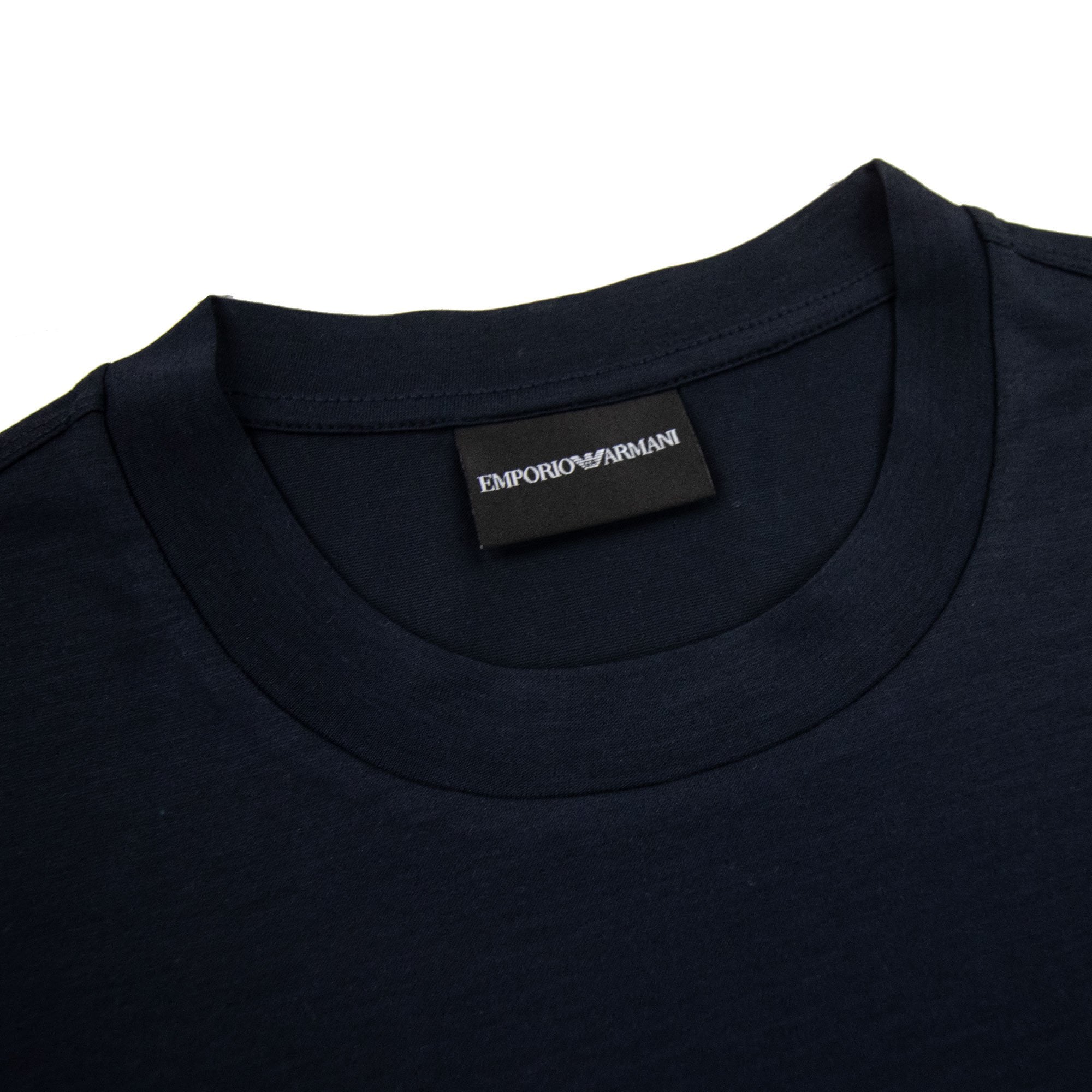 Emporio Armani Ea Logo Oversized T Shirt Blue Navy