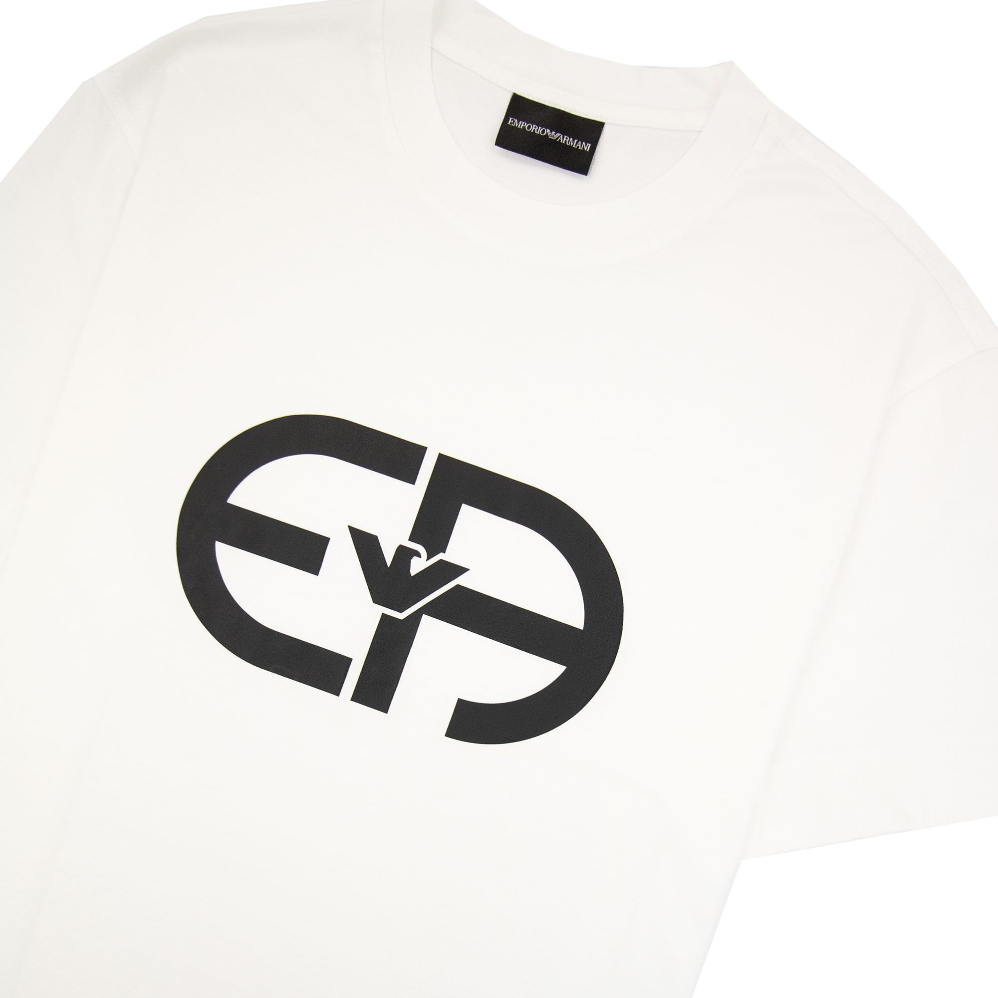 Emporio Armani Ea Logo Oversized T Shirt White