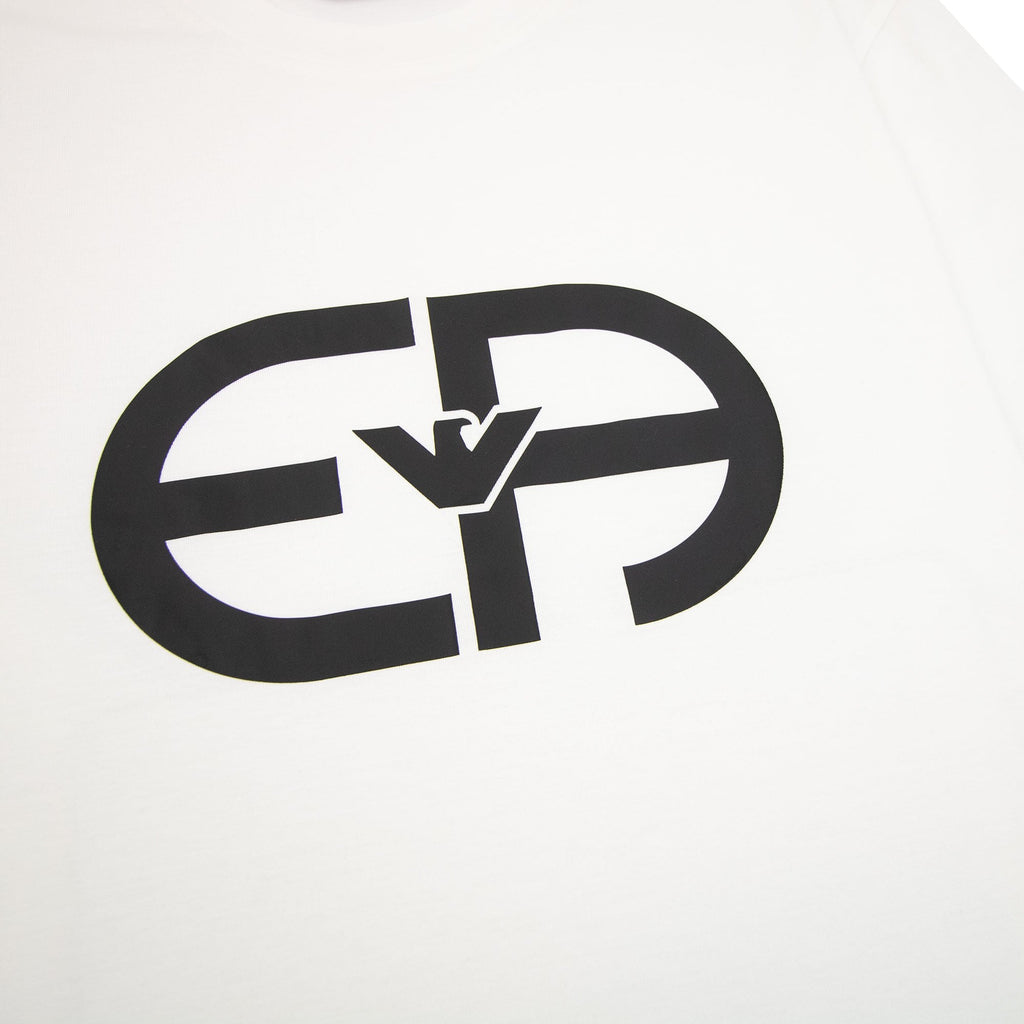 Emporio Armani Ea Logo Oversized T Shirt White