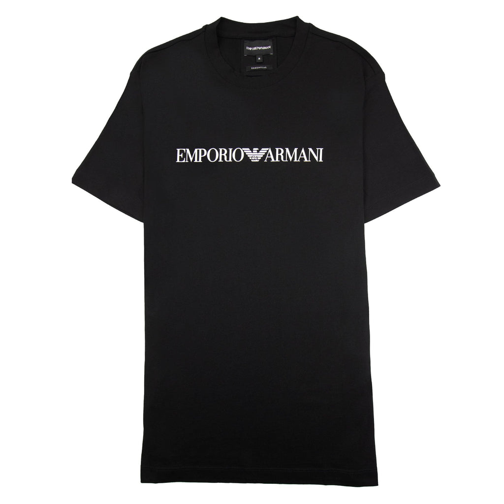Emporio Armani Pima-jersey T-shirt With Logo Black