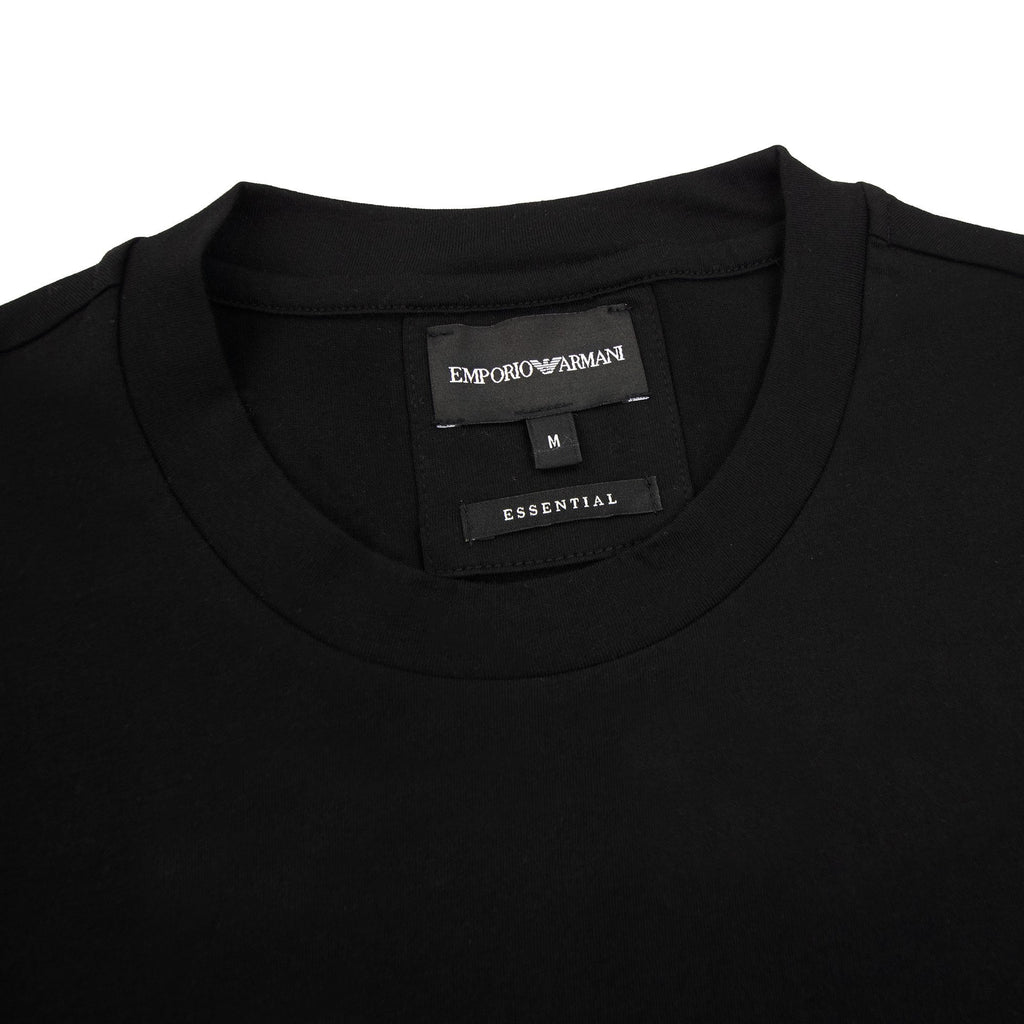 Emporio Armani Pima-jersey T-shirt With Logo Black
