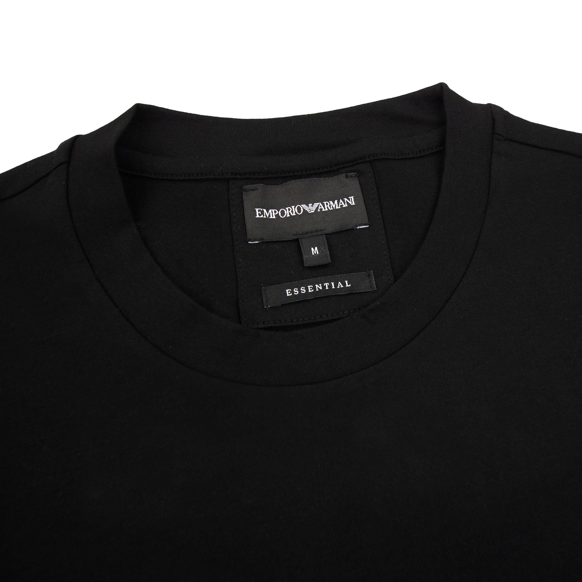 Emporio Armani Pima-jersey T-shirt With Logo Black
