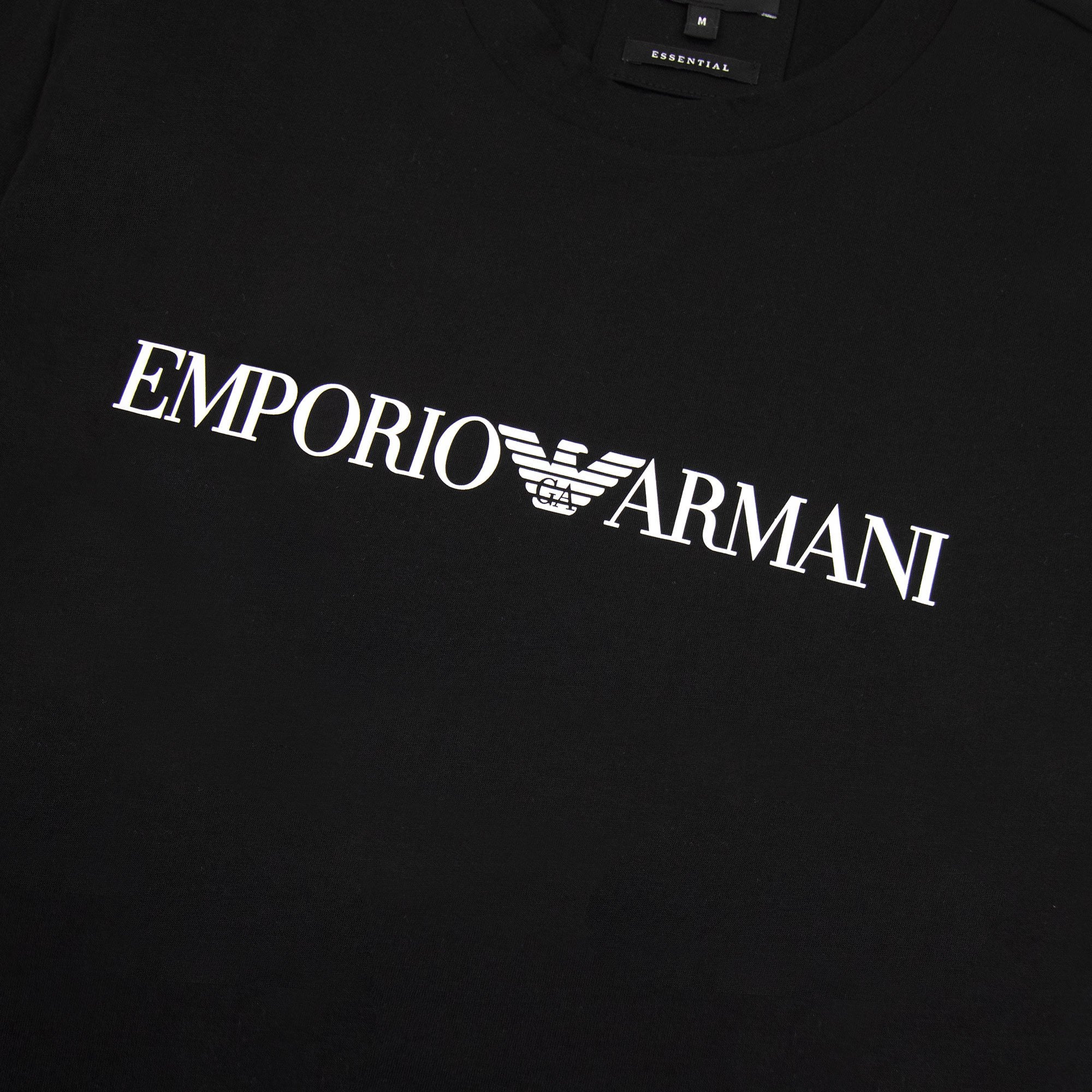 Emporio Armani Pima-jersey T-shirt With Logo Black