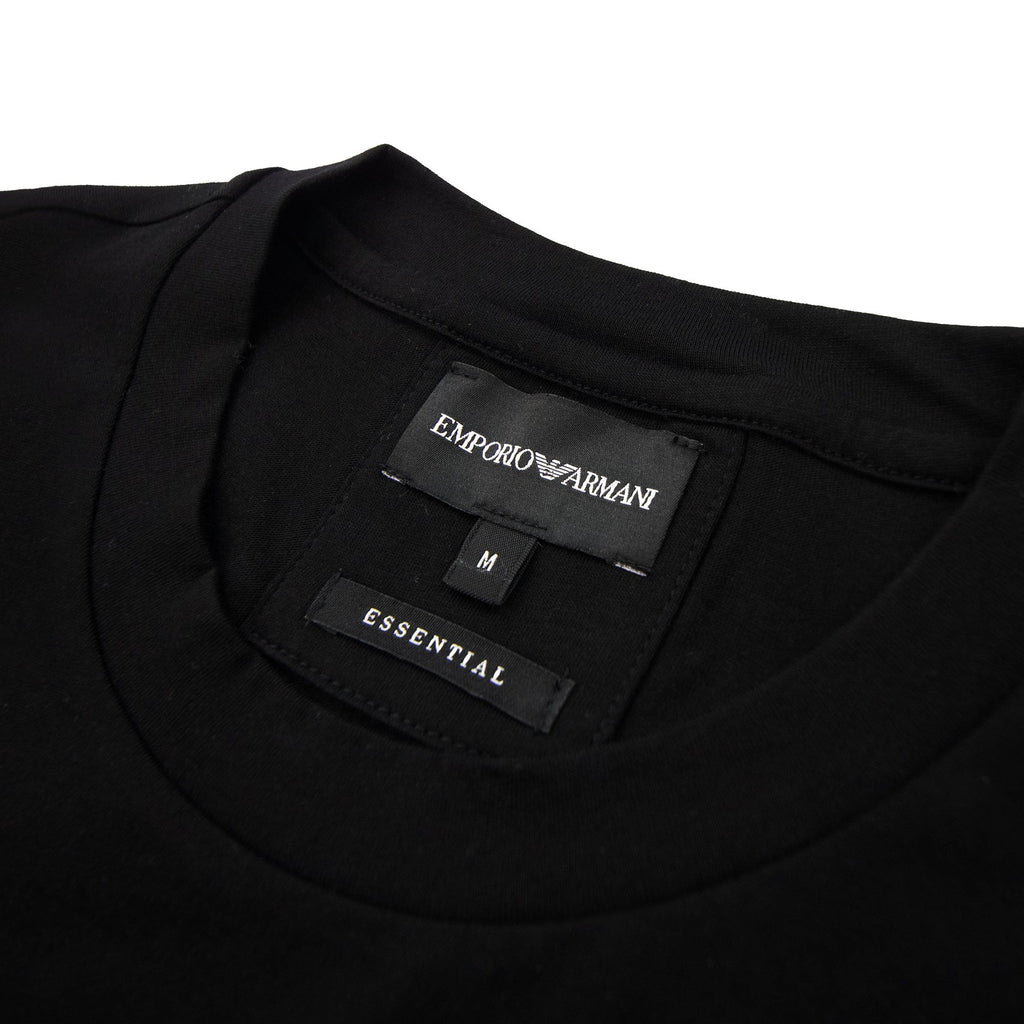 Emporio Armani Pima-jersey T-shirt With Logo Black