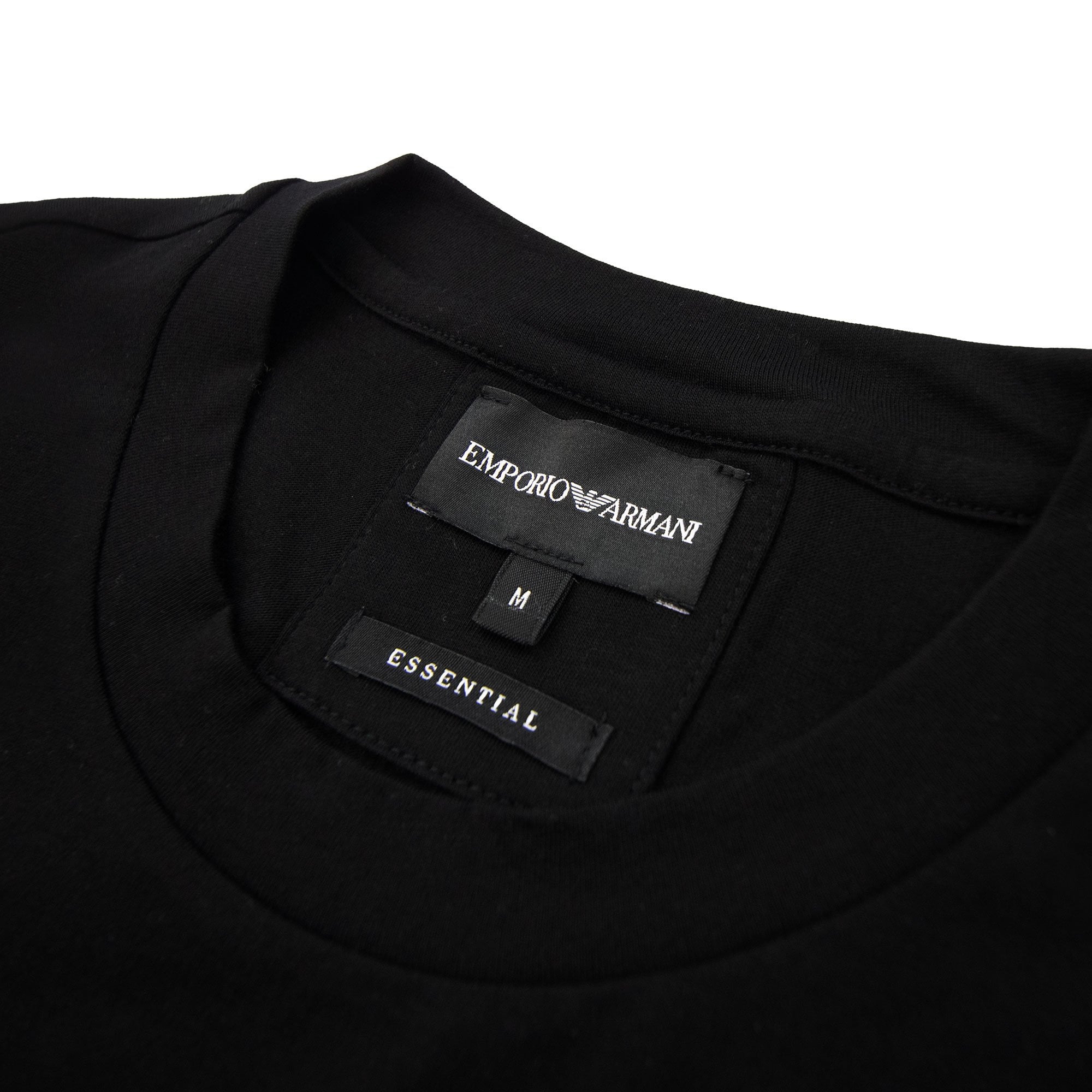 Emporio Armani Pima-jersey T-shirt With Logo Black