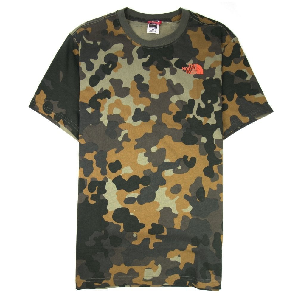 The North Face Macrofleck Print Camo T Shirt Camo