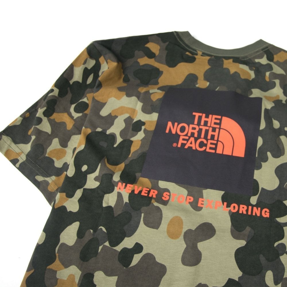 The North Face Macrofleck Print Camo T Shirt Camo