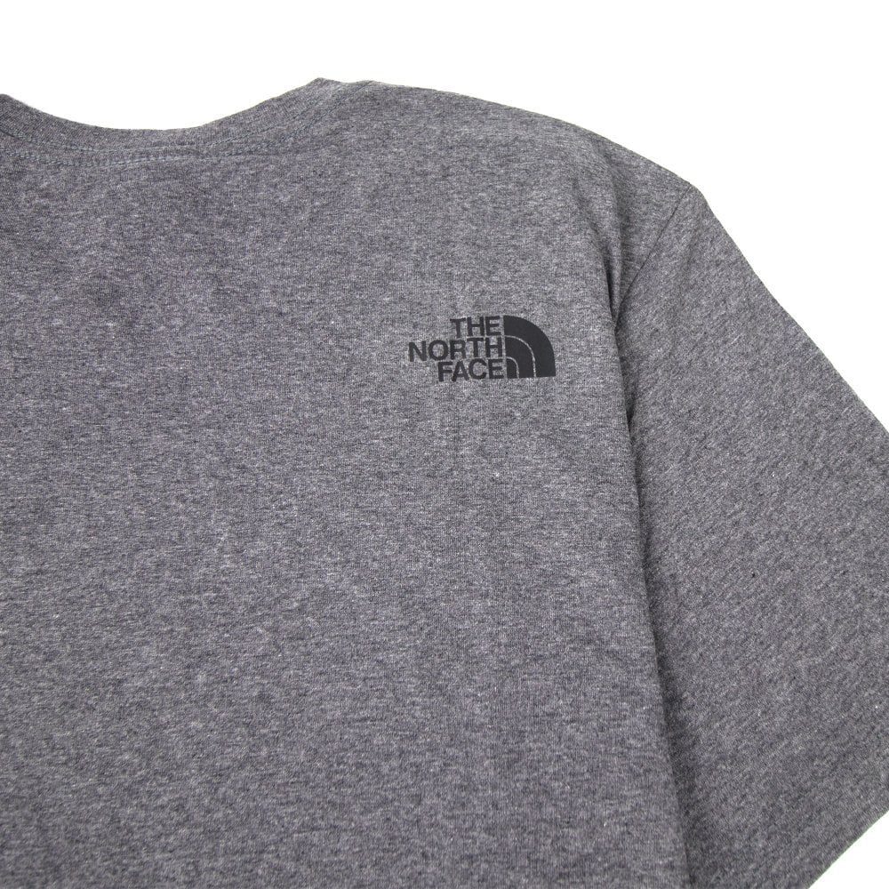 The North Face Chest Logo T Shirt Dark Grey