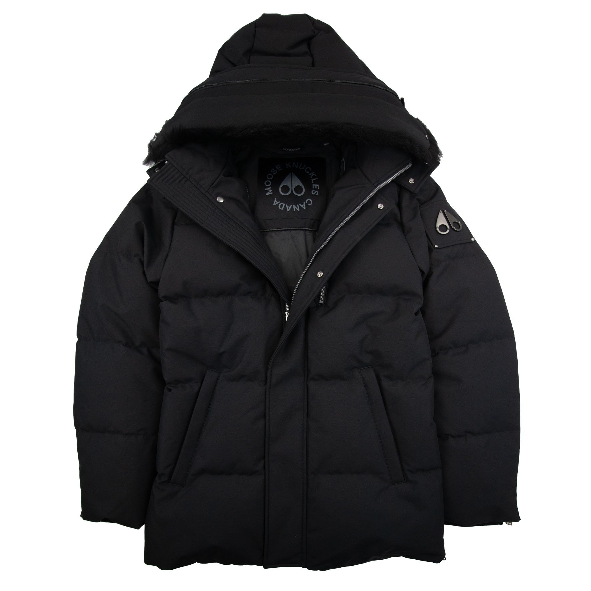 Moose Knuckles Cloud Shearling 3q Jacket Blk W/blk 305