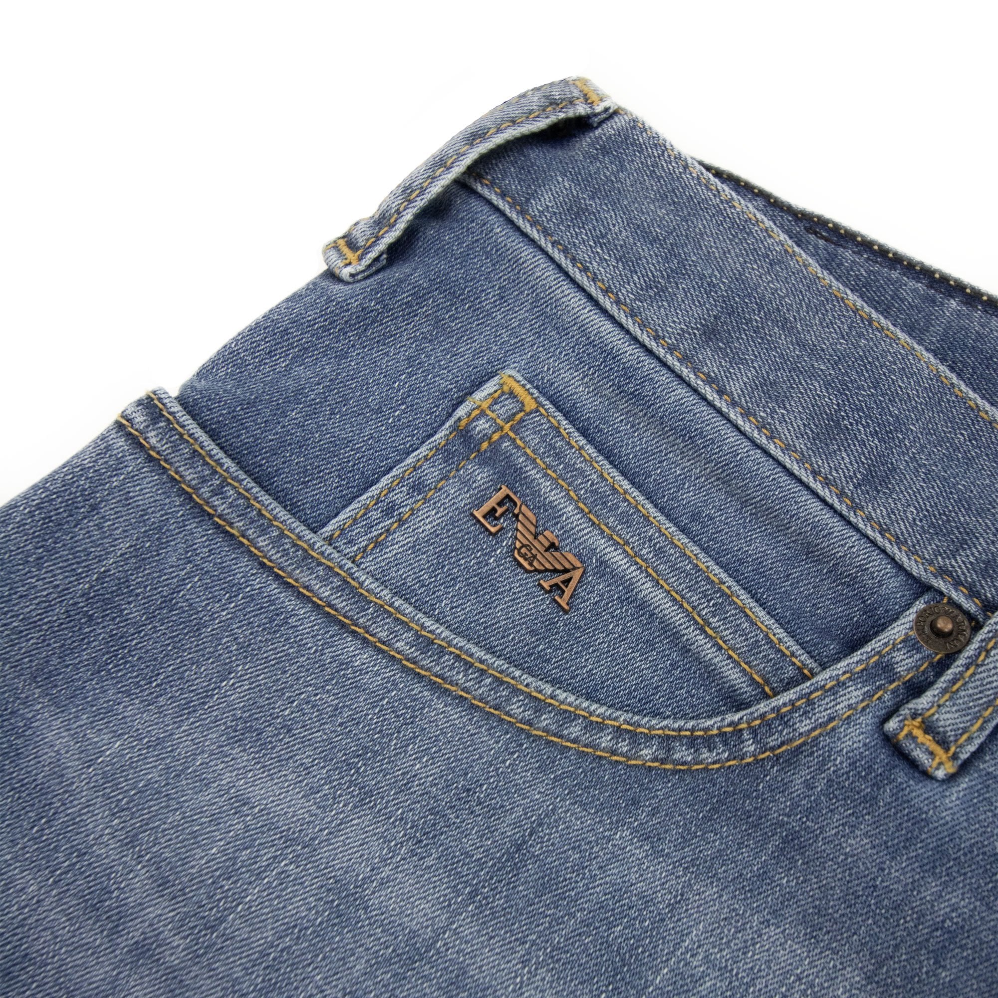 Emporio Armani J21 Regular Fit Denim Jeans Denim Blue 0943