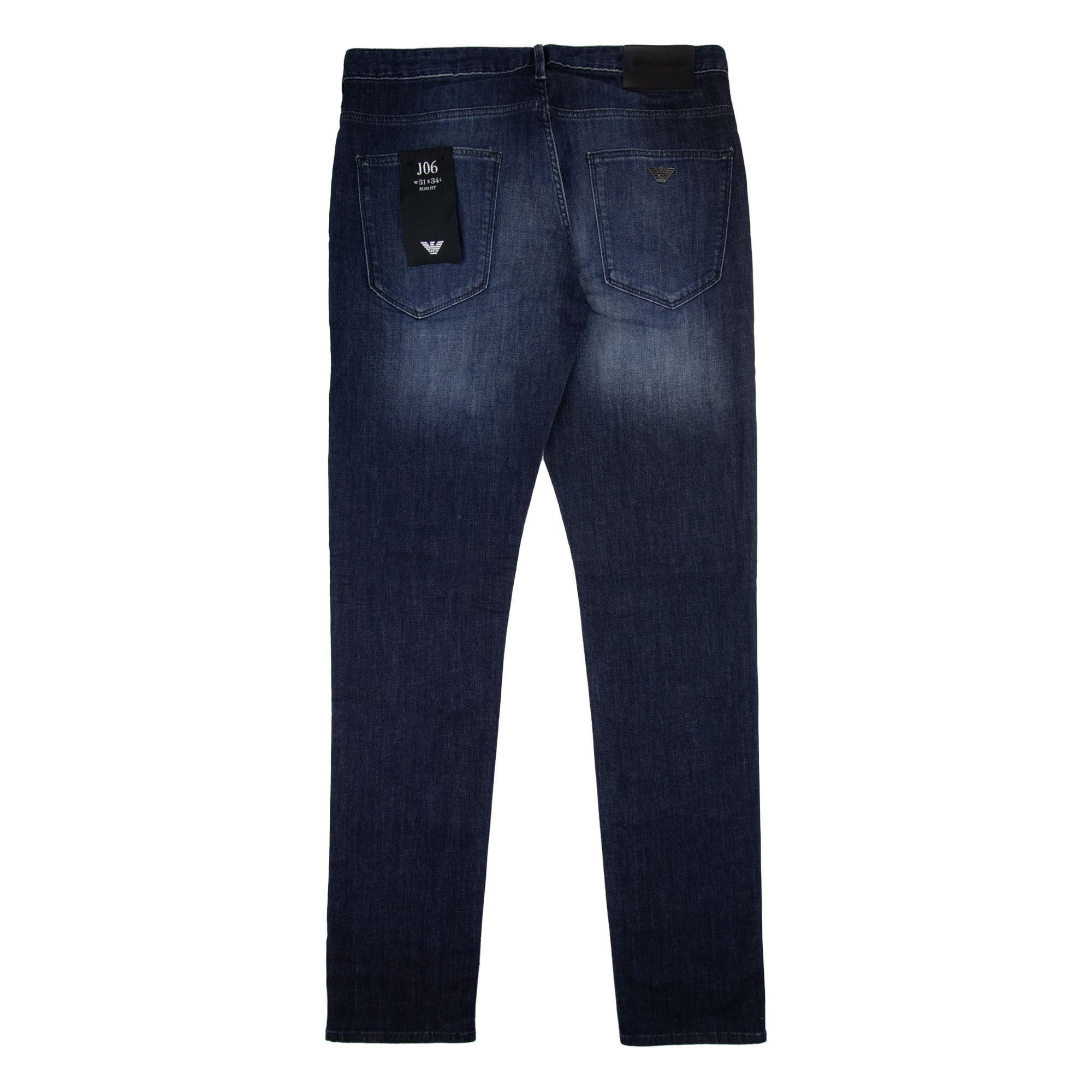 Emporio Armani J06 5 Pocket Washed Jeans Denim Blue 0942