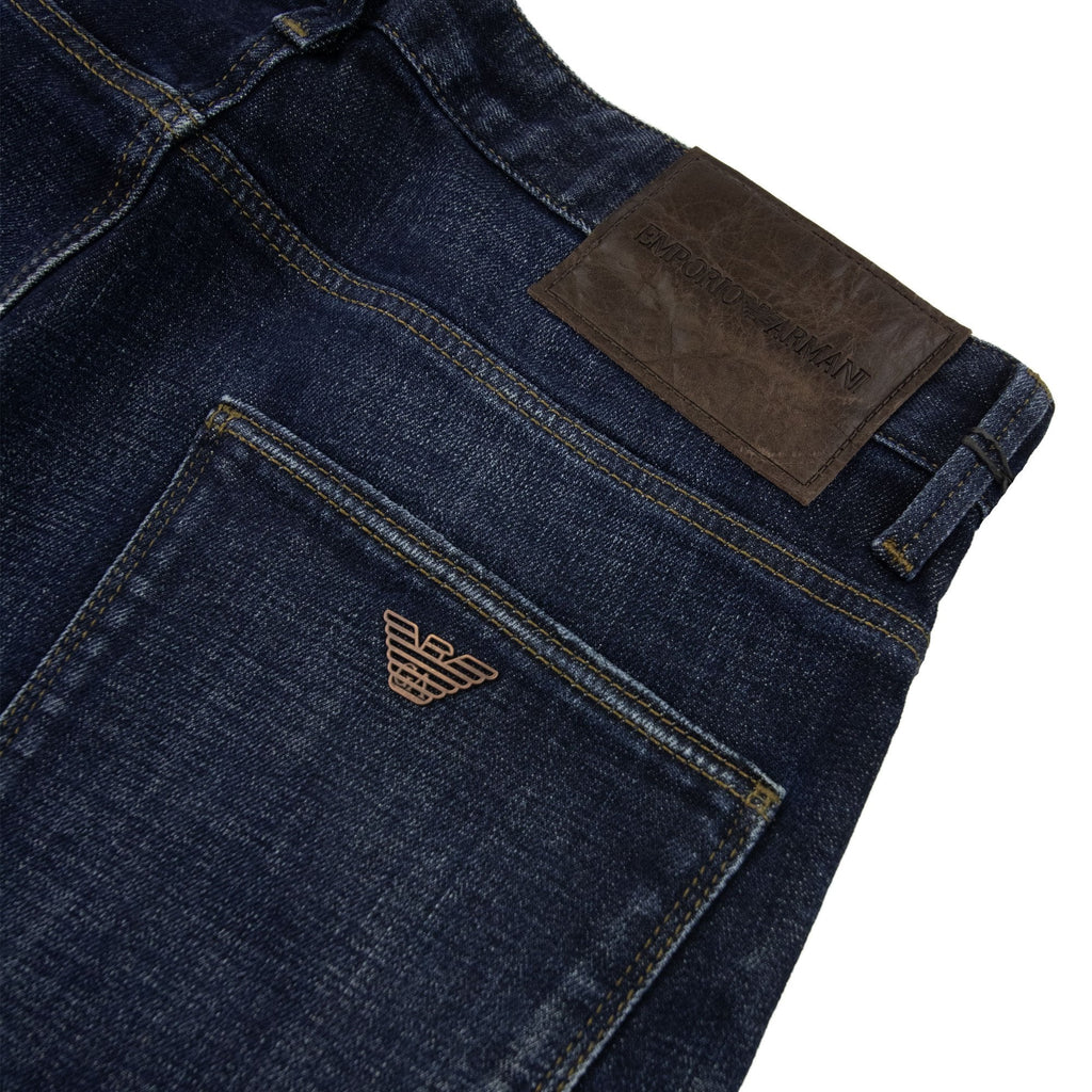 Emporio Armani J06 5 Pocket Rip Jeans Denim Blue 0941