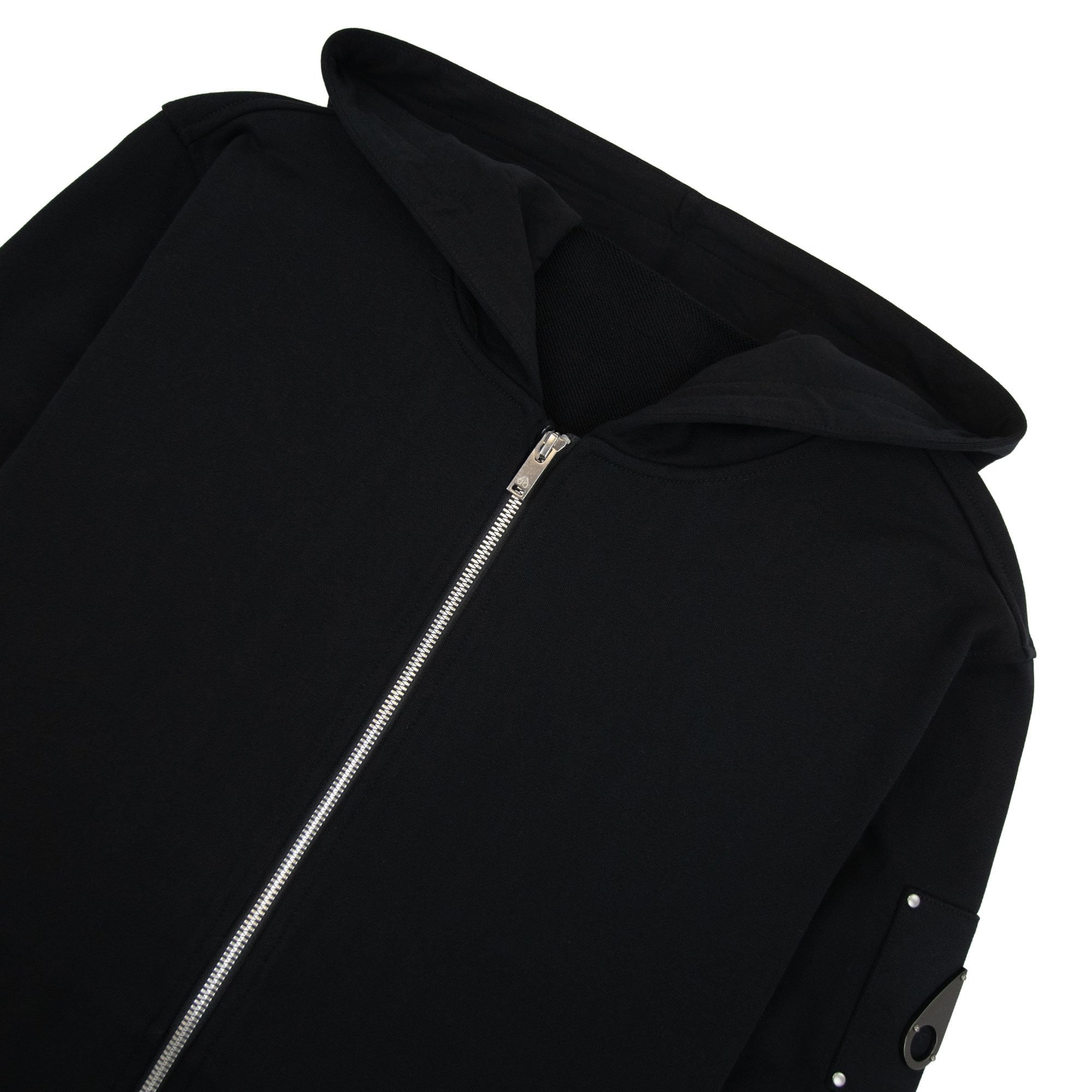 Moose Knuckles Hartsfield Zip Up Hoodie Black 292