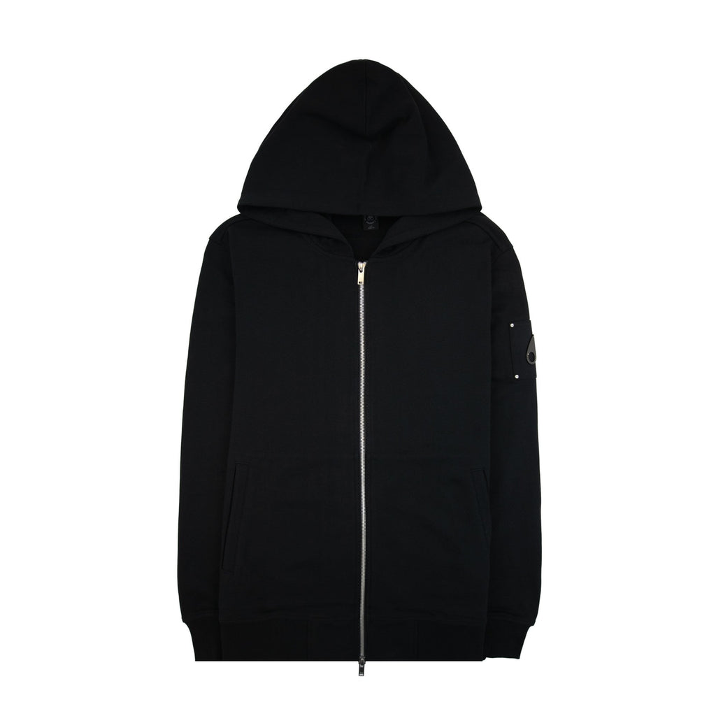 Moose Knuckles Hartsfield Zip Up Hoodie Black 292