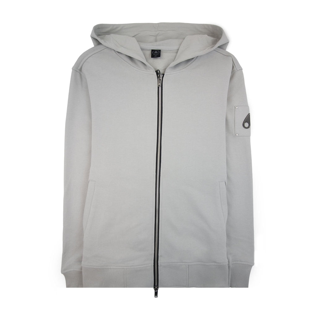 Moose Knuckles Hartsfield Zip Up Hoodie Stone 1453