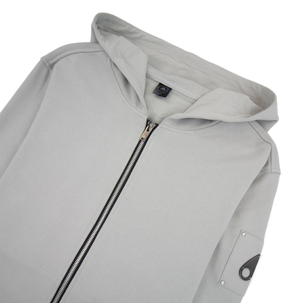 Moose Knuckles Hartsfield Zip Up Hoodie Stone 1453