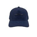 Emporio Armani Fabric Baseball Cap With Jacquard Monogram Royal Blue